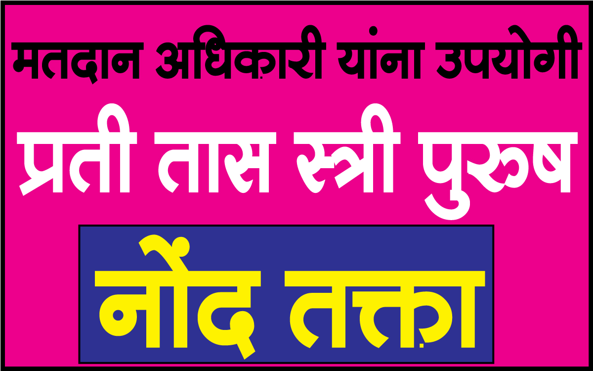 तासनिहाय स्त्री-पुरुष मतदान तक्ता